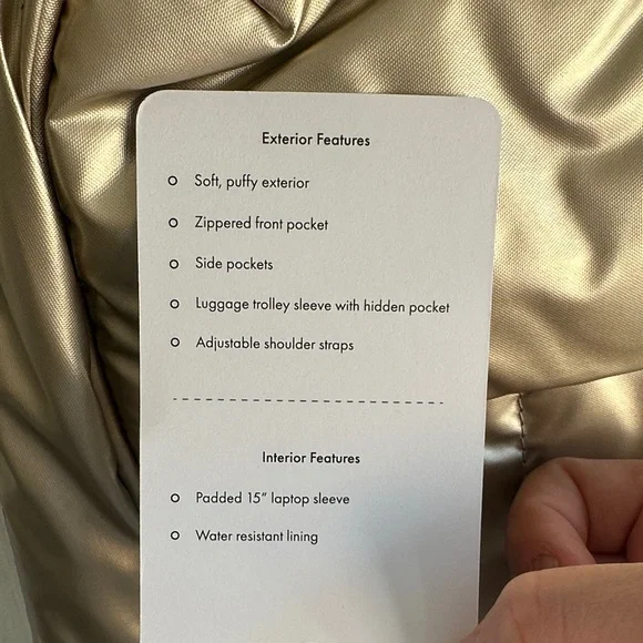 Calpak Gold Luka Backpack 15-Inch Laptop - Picture 4 of 12